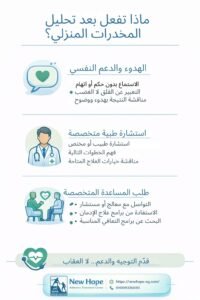 ماذا تفعل بعد تحليل المخدرات المنزلي؟